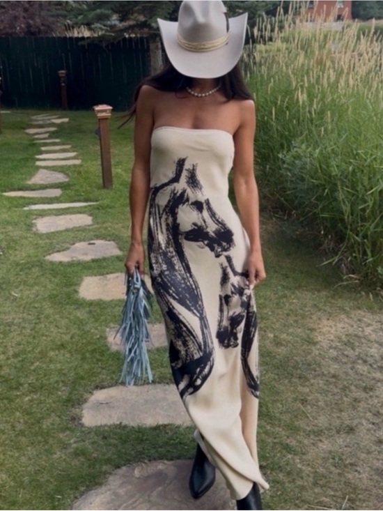 Anthropologie Dresses & Skirts - Anthropolgie conditions apply Chloe maxi slip horse dress